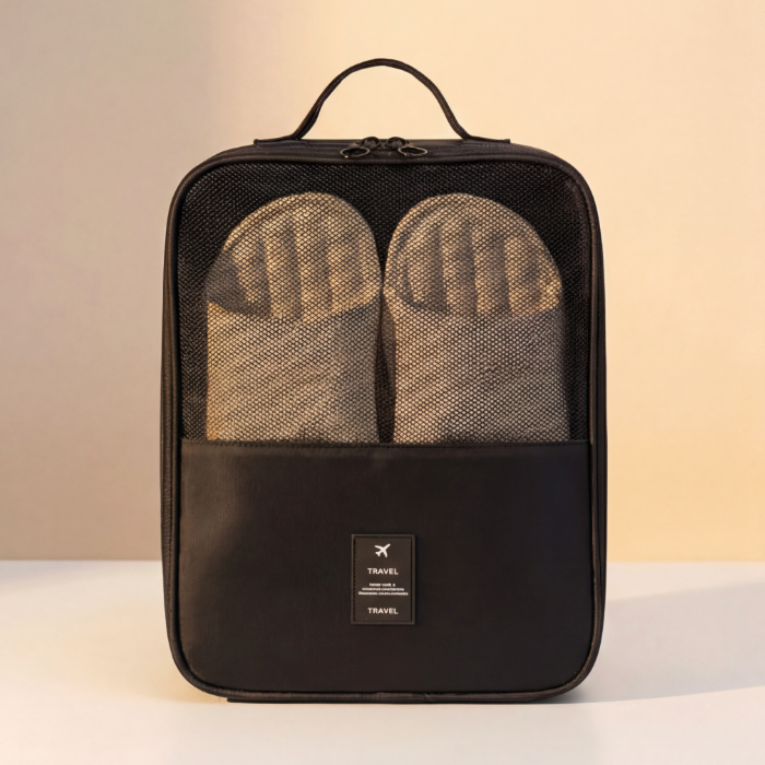 Three-Layer Travel Shoe Bag