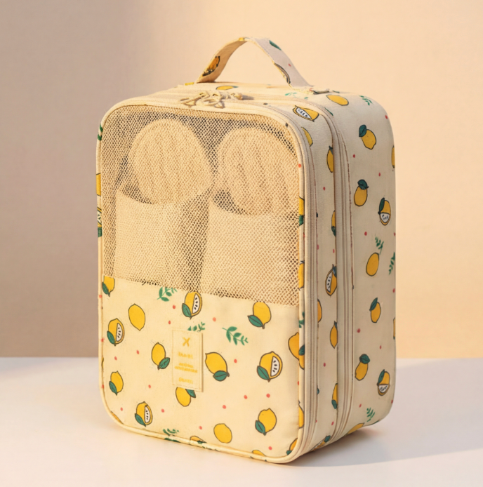 Three-Layer Travel Shoe Bag