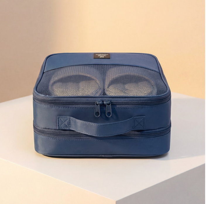 Three-Layer Travel Shoe Bag