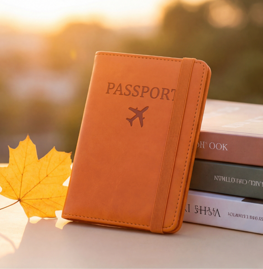 Travel Wallet RFID Passport Holder with Card Slots